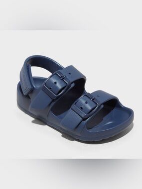 Cat & Jack Navy Double-Buckle Kids Sandals